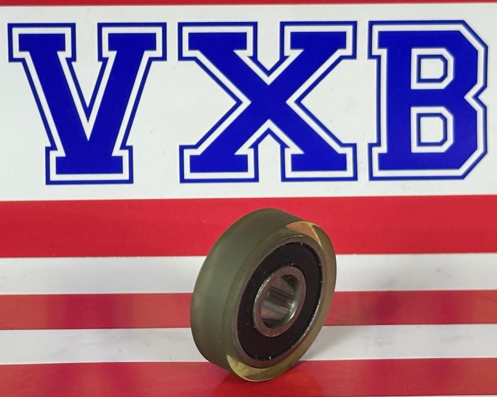 Polyurethane Rubber Tire Bearing 8x26x7mm - Sealed - Miniature