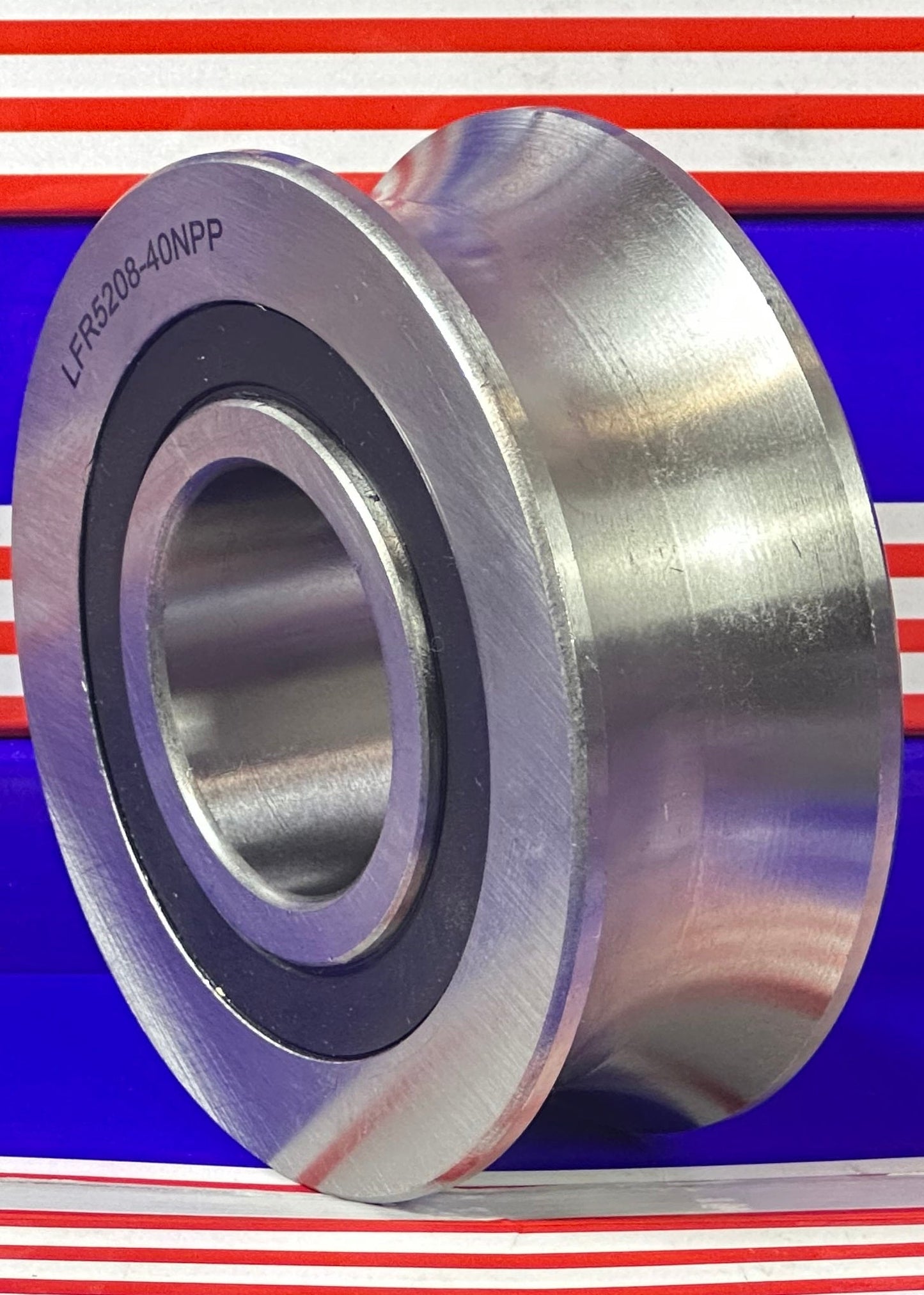 LFR5208-40-2RS 40mm ID x 40mm U-Groove Sealed Track Roller Bearing