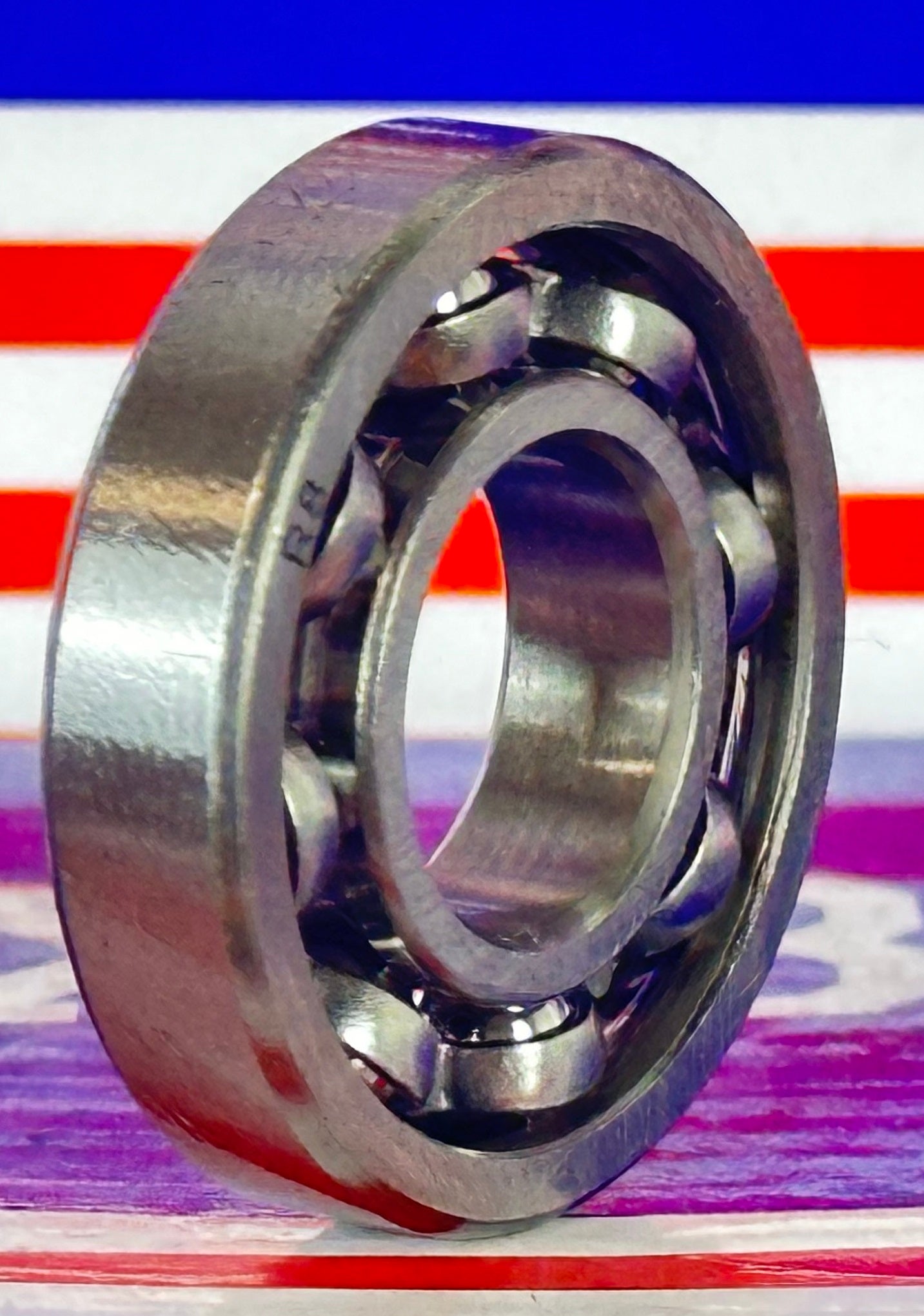 R8 Open Ball Bearing 1/2" x 1-1/8" x 1/4" inch - Miniature