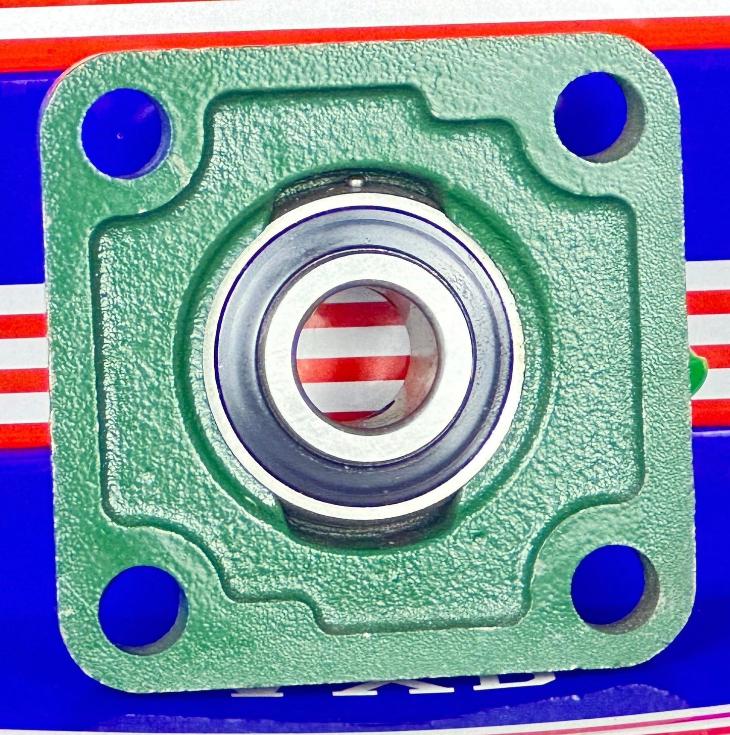 3/4" UCF204-12 Mounted Bearing Insert + Square Flanged Cast Housing