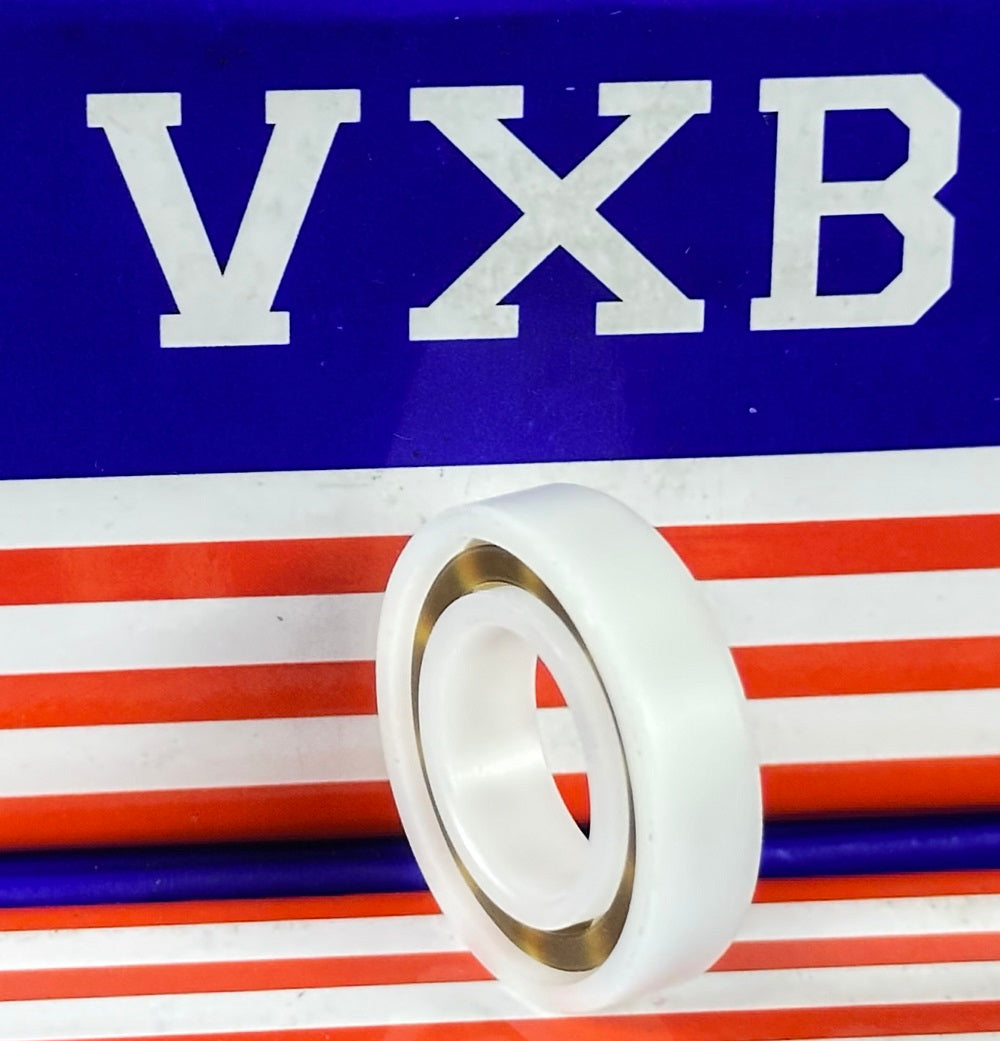 Łożysko z tworzywa Acetal/POM 6902 - kulki szklane - 15x28x7mm