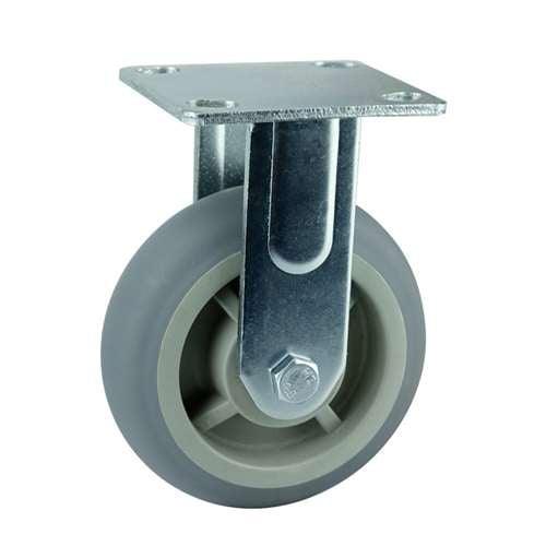 4"inch Heavy Duty Caster Wheel 441 Lbs Fixed PP Core - TPR - Top Plate Mount