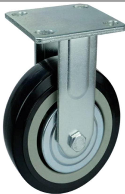 4"inch Heavy Duty Caster Wheel 441 Lbs Fixed - PVC - Top Plate Mount
