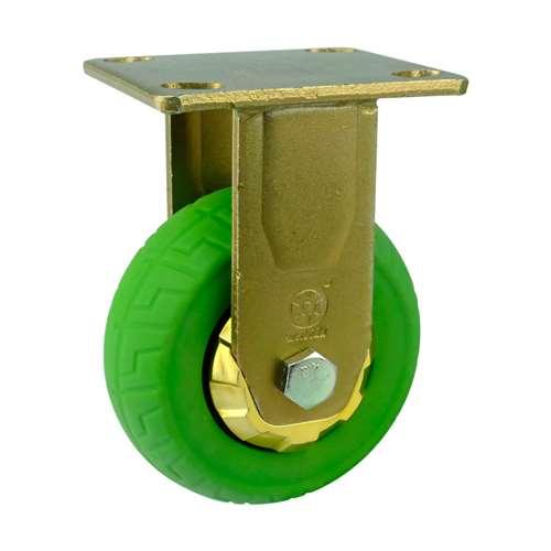 4"inch Heavy Duty Caster Wheel 441 Lbs Fixed - TPR - Top Plate Mount