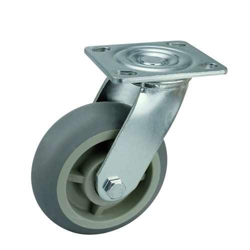 4"inch Heavy Duty Caster Wheel 441 Lbs - PP Core - TPR - Top Plate Mount