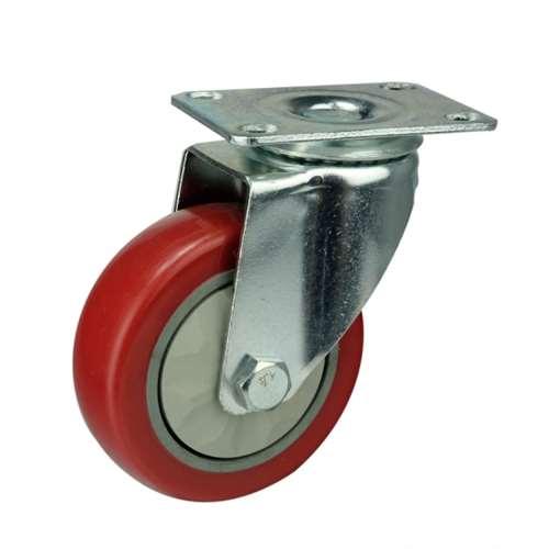 4"inch Caster Wheel 154 Lbs - PVC - Top Plate Mount