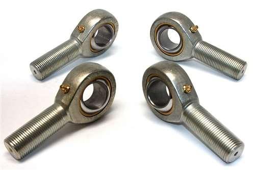 4 Male Rod End 16mm POS16 - 2 RH + 2 LH Hand Bearing