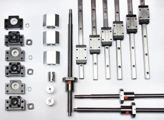 4'X2' Feet CNC Router Kit 16mm Rail Guideway System & Ball Screws XYZ Travel 48" x 24" x 10"inch