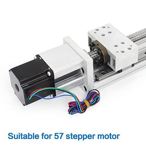 400mm Stroke CNC Linear Stage Motion Actuator X Y Z Axis Linear Slide Rail Aluminum Alloy Cross Sliding Table Linear Rail Guide SFU1605 Ballscrew+Nema23 57 Stepper Motor for CNC