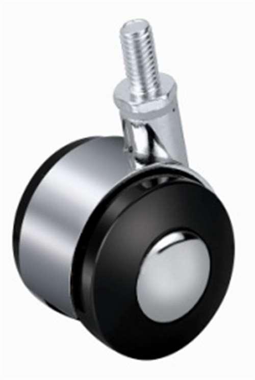 40mm Caster Wheel 55 Lbs - Acrylonitrile Butadiene Styrene (Plastic) M6 Threaded Stem