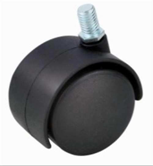 40mm Caster Wheel 55 Lbs - Nylon M8 Threaded Stem