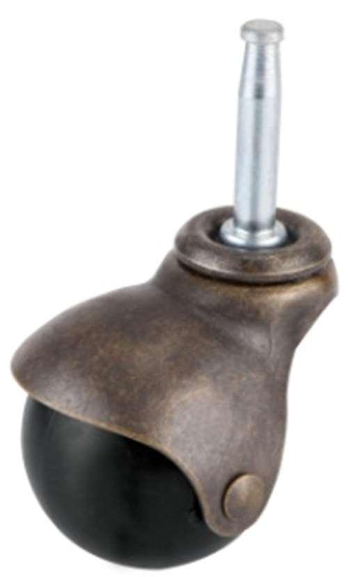 40mm Caster Wheel 55 Lbs - Polypropylene Vintage Stem