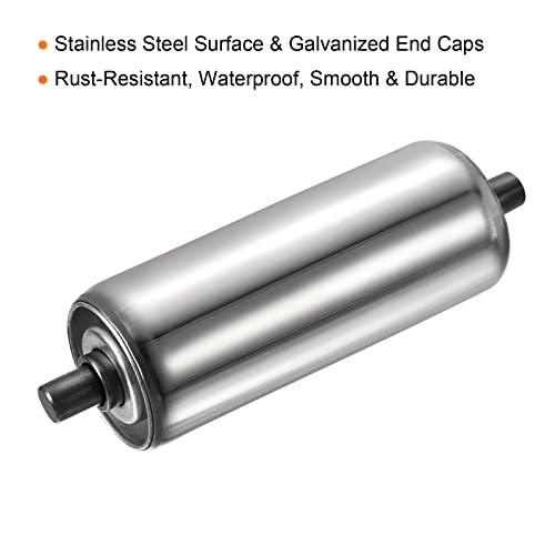 Gravity Conveyor Roller - 2" Diameter x 6" Length - Stainless Steel