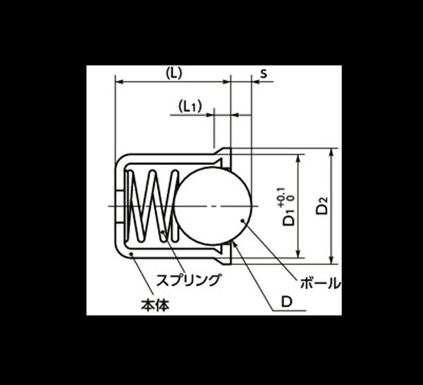 PPR-12 NBK Press-Fit Ball Plunger Type made in Japan