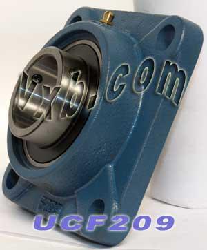 45mm 轴承 UCF209 + 方形法兰铸造外壳安装轴承