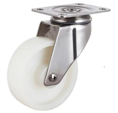 4"inch Caster Wheel - Plate Stainless Steel Nylon