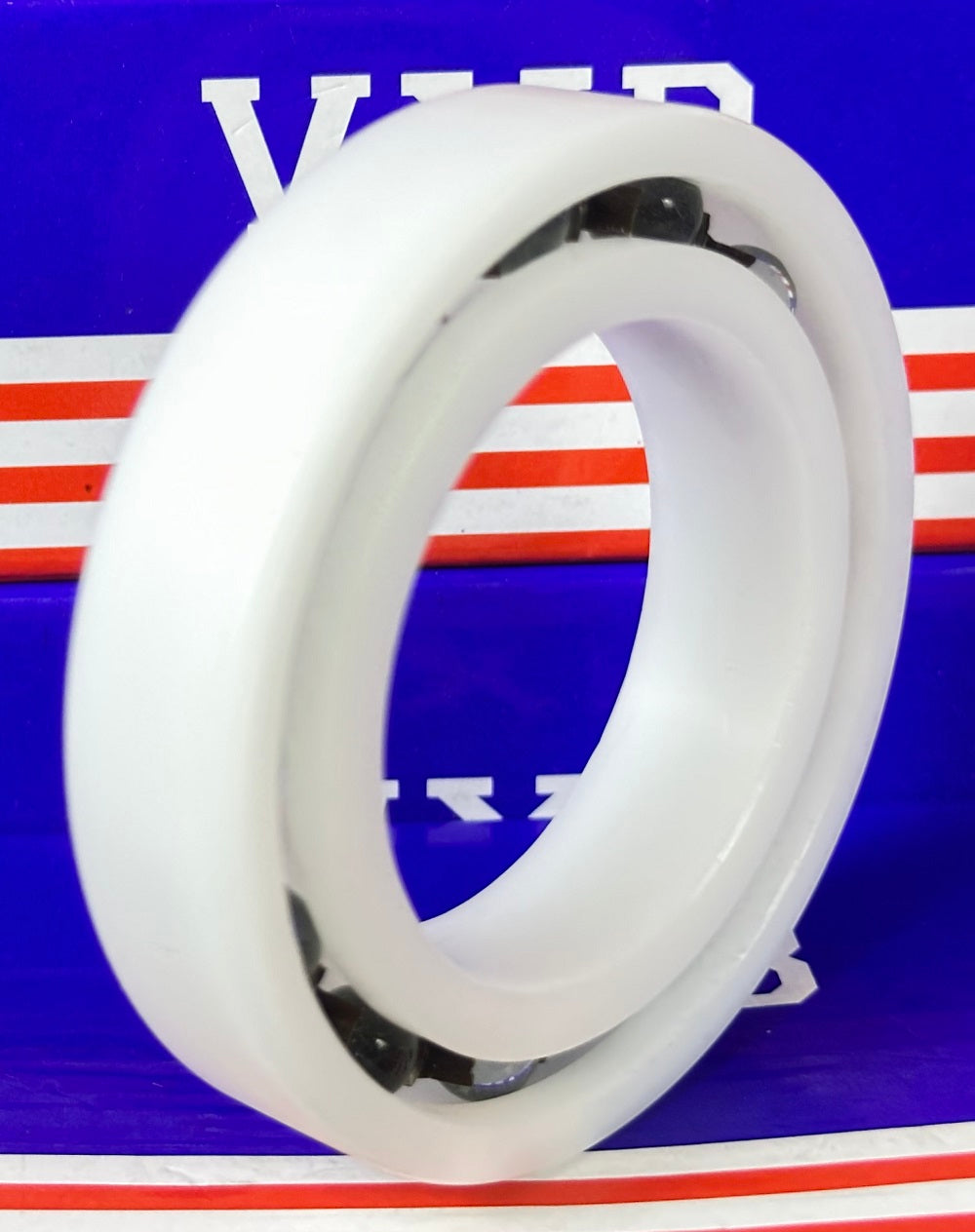 Łożysko z tworzywa Acetal/POM 6010 - kulki szklane - 50x80x16mm