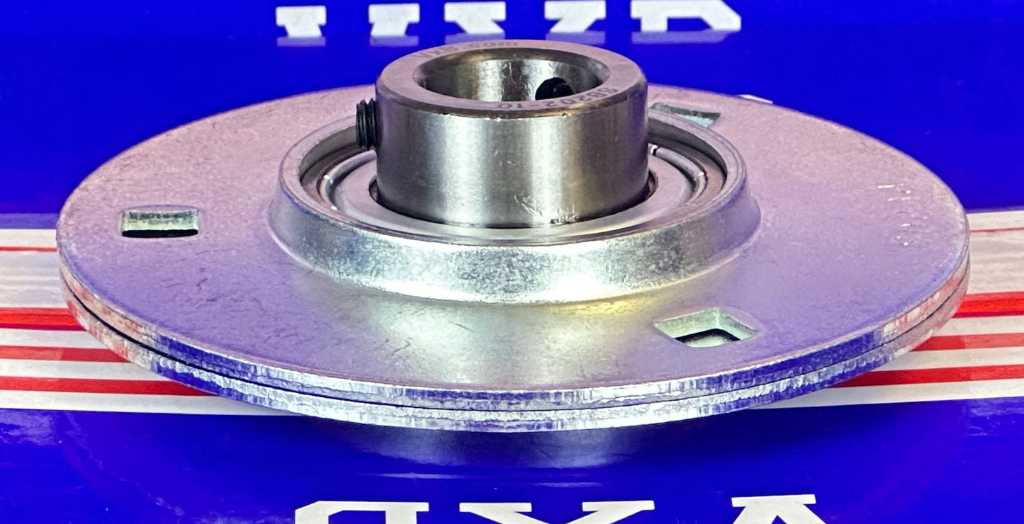SBPF202-10 5/8 压制钢轴承 3螺栓法兰安装轴承