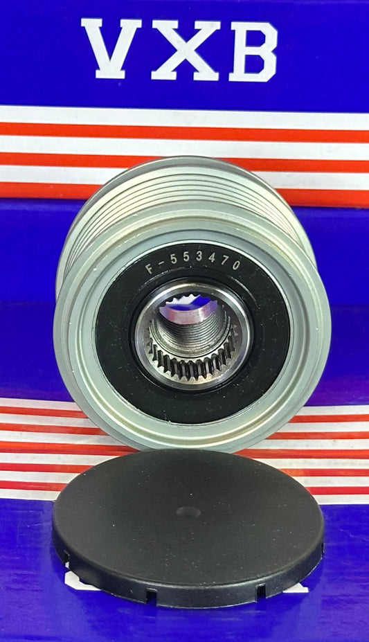 F‑553470 / 535001210 Alternator Freewheel Pulley 6 Rib 61 mm OD