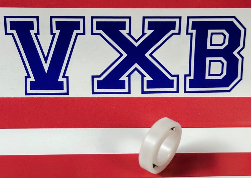 Łożysko z tworzywa Acetal/POM 6800 - kulki szklane - 10x19x5mm