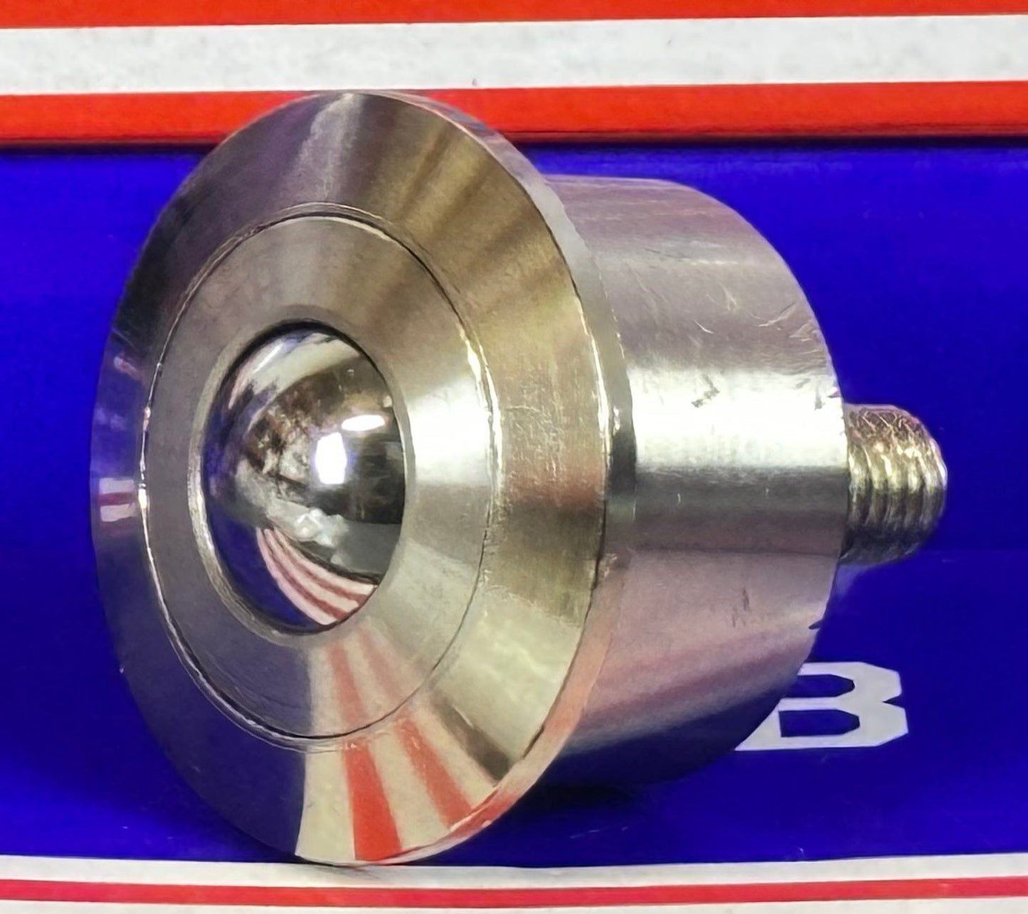 Heavy Duty Machined Steel Ball Transfer Unit - Stud Type - M10 Bolt