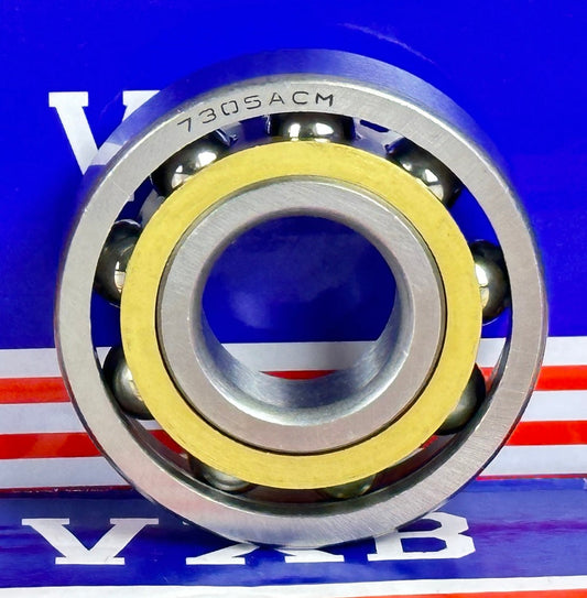 Roulement à contact oblique 7305ACM Cage en bronze 25x62x17mm