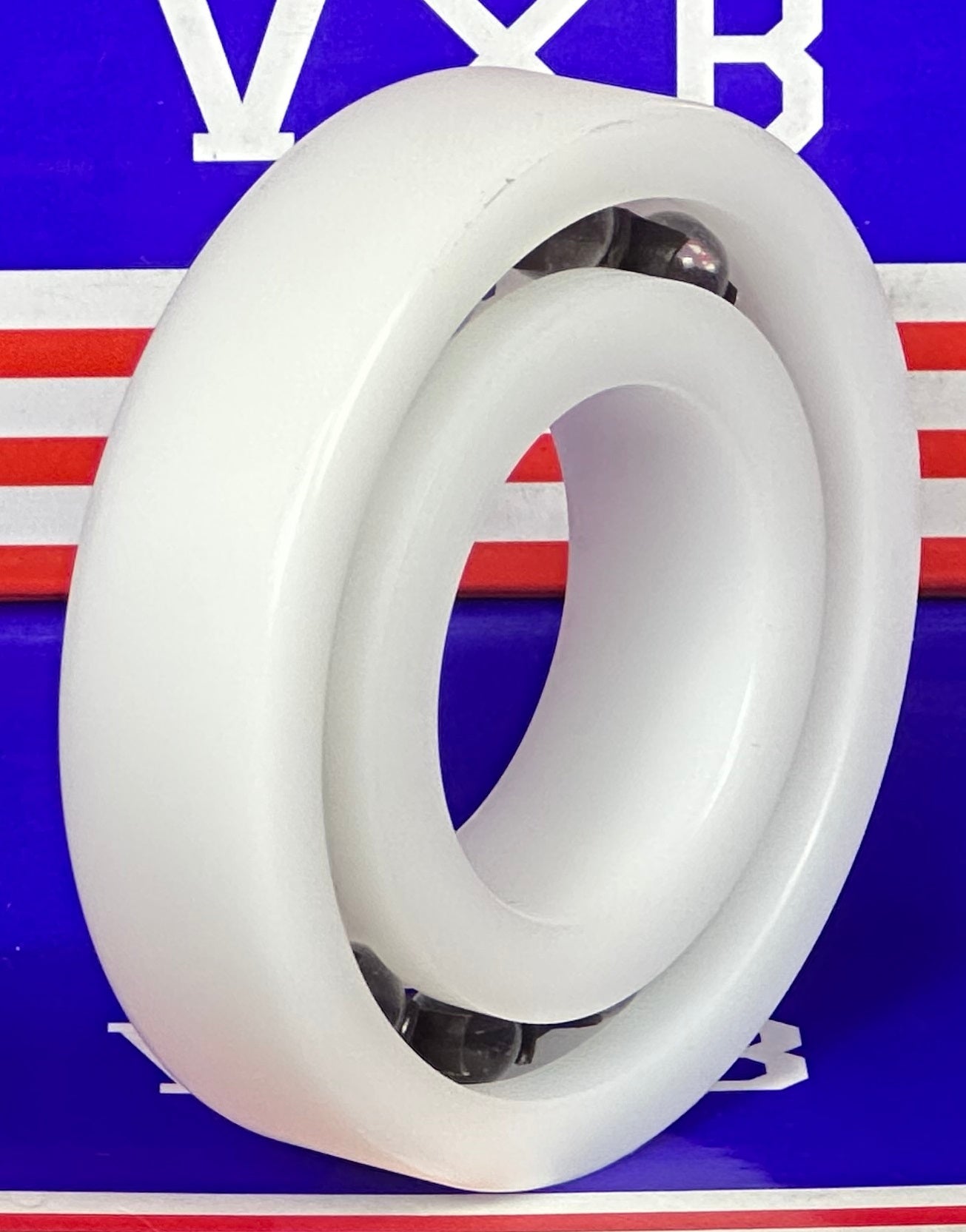 Łożysko z tworzywa Acetal/POM 6207 - kulki szklane - 35x72x17mm