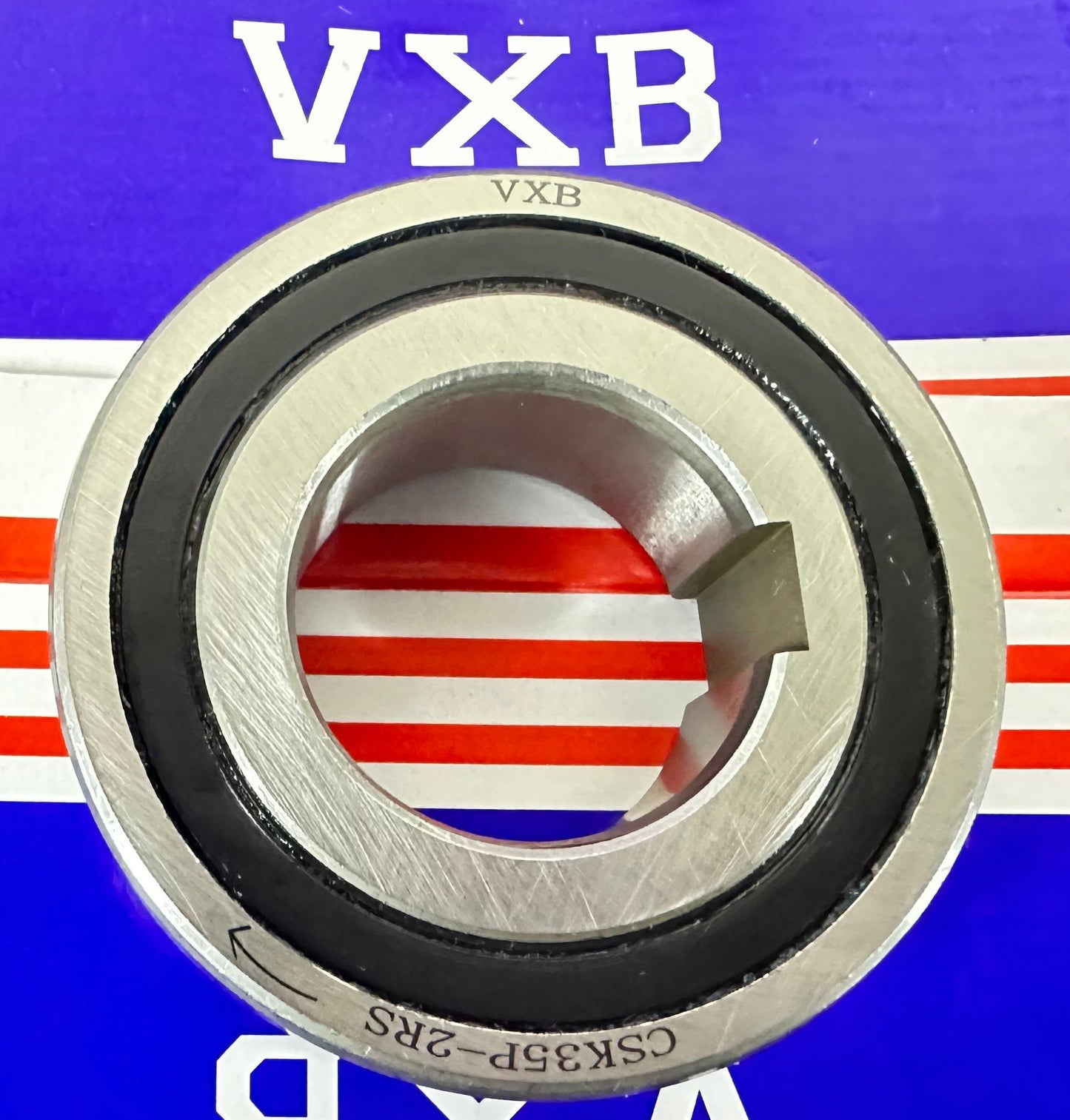 CSK35P-2RS One-Way Bearing Sealed Sprag Freewheel Clutch Bearing With One Key-way on the inner Ring