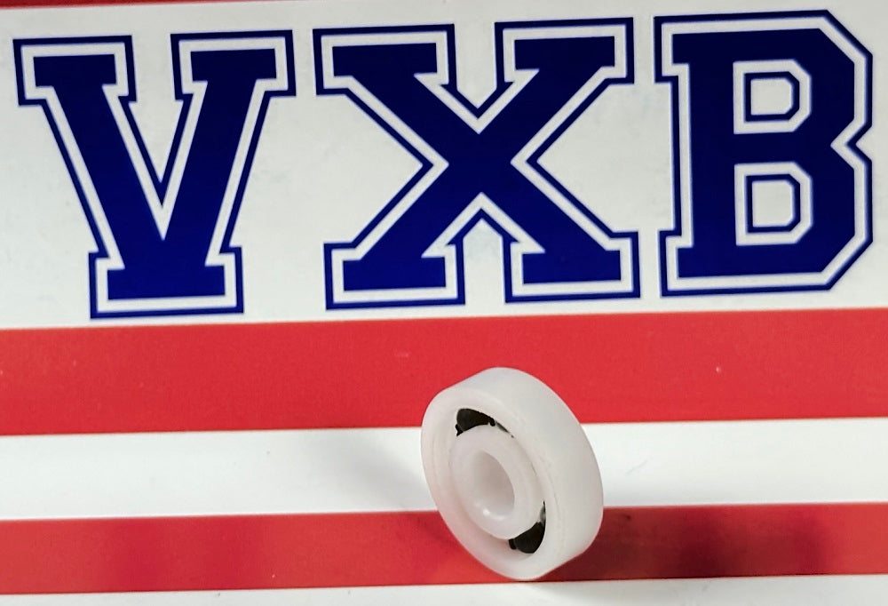 Łożysko plastikowe Acetal/POM R4A - Szklane kulki - 1/4 "x 3/4" x 7/32 "