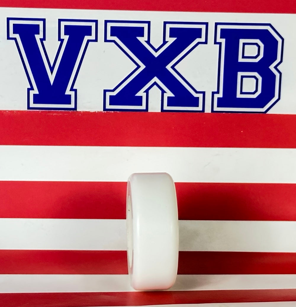 8mm ID Bearing - 34mm White Plastic Wheel 8x34x13mm