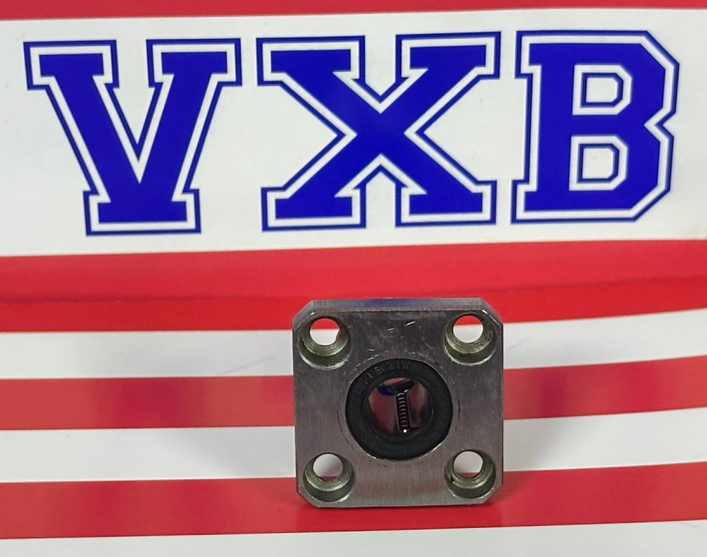 บุชแผ่นหน้าแปลนสี่เหลี่ยม 8 มม. สำหรับการเคลื่อนที่เชิงเส้น