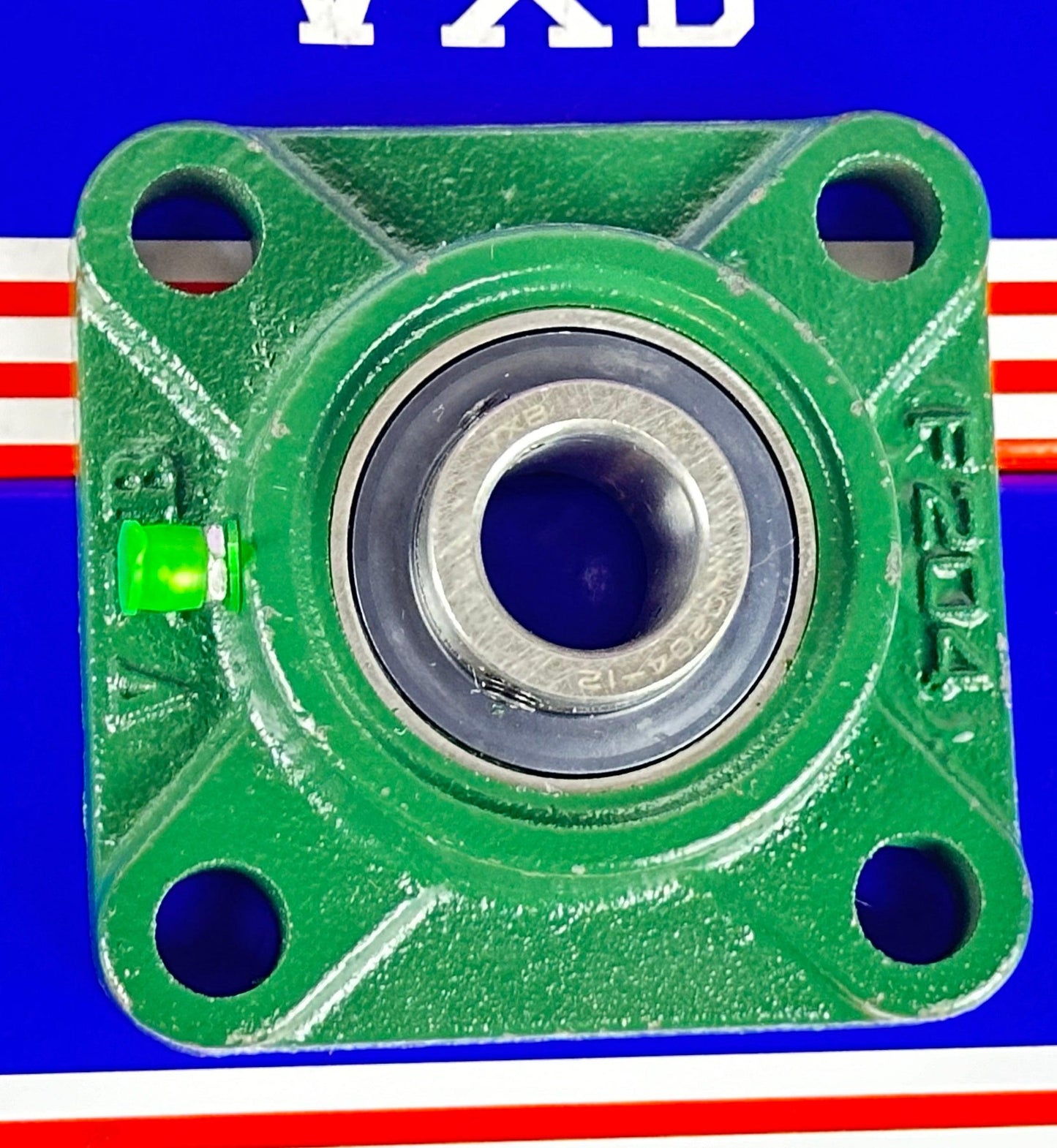 3/4" UCF204-12 Mounted Bearing Insert + Square Flanged Cast Housing