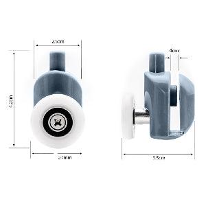 4mm to 6mm Shower Sliding Glass Door Hardware Rollers Kit