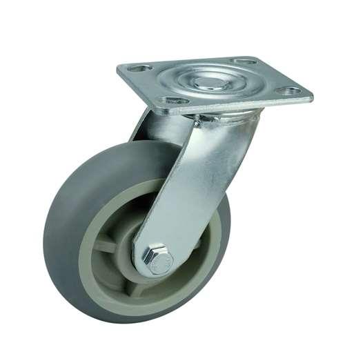 5"inch Heavy Duty Caster Wheel 507 Lbs - PP Core - TPR - Top Plate Mount