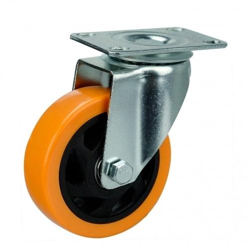 5"inch Caster Wheel - PVC - Top Plate Mount