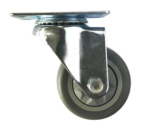 5"inch Caster Wheel 220 Lbs - TPR - Top Plate Mount