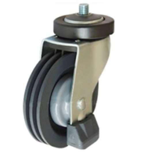 5" inch Shopping Cart Caster Wheel 243 Lbs - PU - Heavy-Duty Design