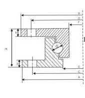 5 Ton Heavy Duty 880mm Diameter - Large Turntable Bearing - Thin Profile