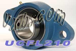 50mm 轴承 UCFL210 + 2 螺栓法兰铸造外壳安装轴承