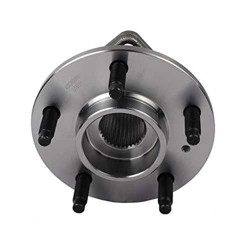 513121 Pair Front Wheel Hub & Bearing Assembly for Impala, Regal, DeVille, Grand Prix, Lacrosse, Lesabre, Century, Rendezvous, DTS, Intrigue 5 Lug w/ABS, Set of 2