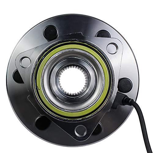 515036 Front Wheel Hub & Bearing Assembly for 4x4 4WD Chevy Silverado, Tahoe, Avalanche, Suburban, Express 1500, GMC Sierra, Yukon, Savana, Cadillac Escalade ESV EXT 6 Lug w/ABS