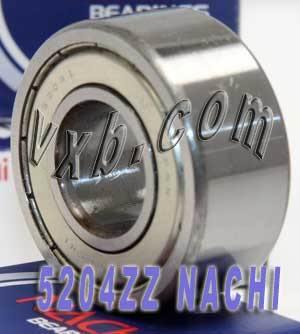 Vòng bi tiếp xúc góc 5204zz Nachi - 2 hàng - 20x47x20.6mm