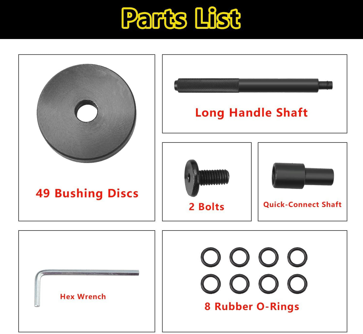 52-Piece Bushing Bearing Seal Driver Tool Set 3/4" to 2-15/16"inch