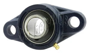 55mm 轴承 UCFL-211 + 2 螺栓法兰铸造外壳安装轴承
