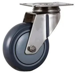 5"inch Caster Wheel - Plate Stainless Steel TPR