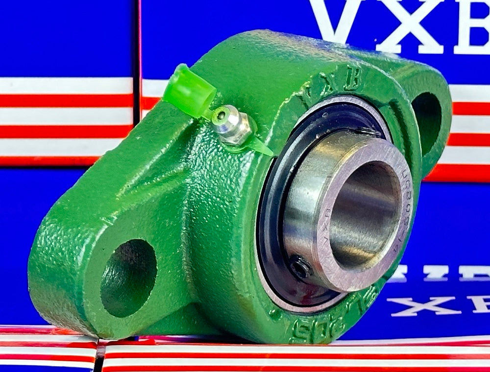 7/8 Lager UCFL205-14 + 2-bout flense behuizing gemonteerd lager