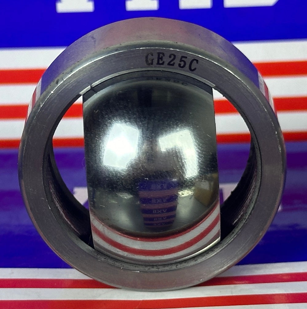 GE25C Maintenance Free Spherical Plain Bearing 25mm Steel - PTFE Composite