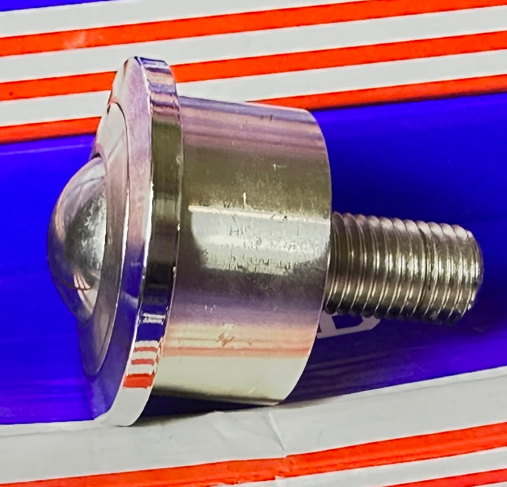 440 lbs Load Capacity Heavy Duty Machined Steel Ball Transfer Unit - M10 Threaded Bolt Bearing Transfer