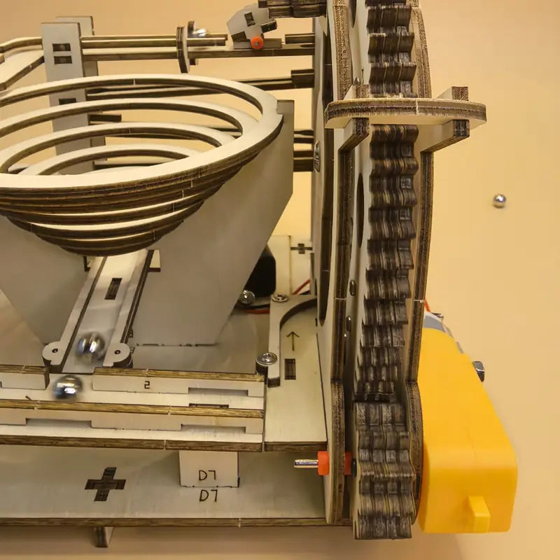 Educational Wooden Roller Coaster Set - DIY Kit for Kids