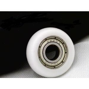 3mm Bore Bearing - 11mm White Plastic Tire 3x11x4mm round
